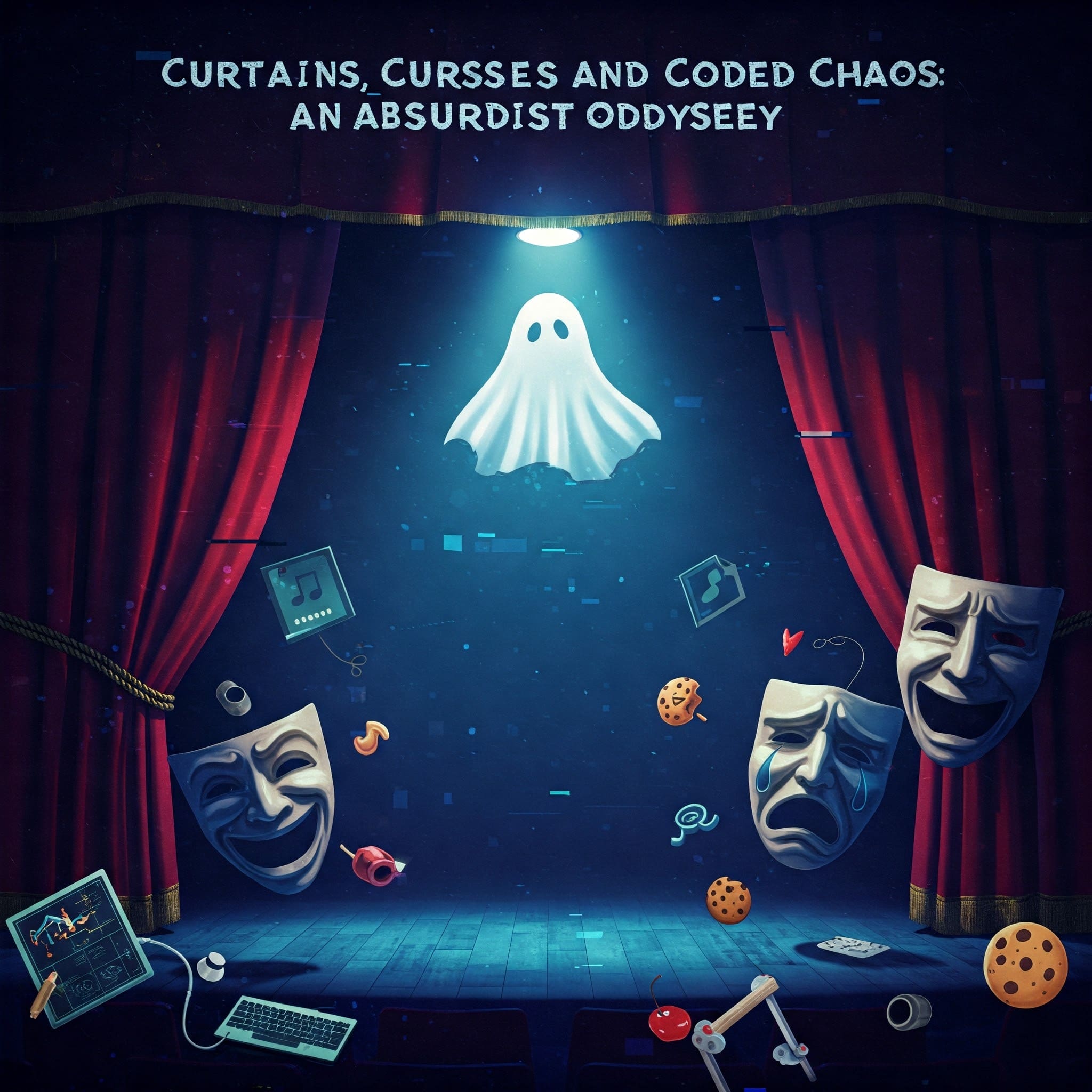 Curtains, Curses, and Coded Chaos: An Absurdist Odyssey